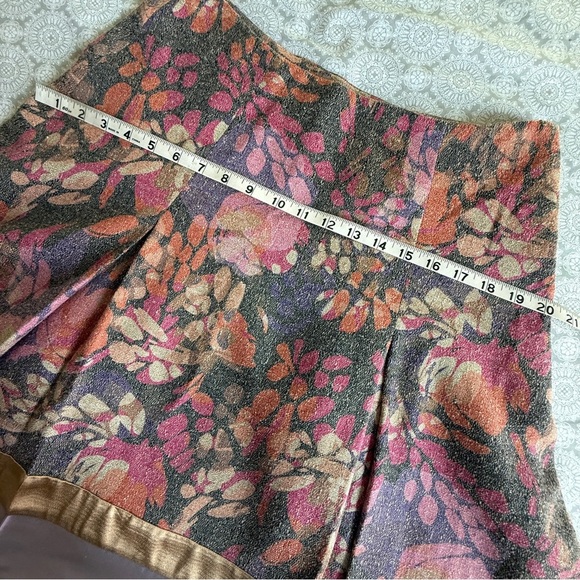 Cocli Collection Wool Silk A-Line Skirt Size L Made in France - Picture 10 of 11